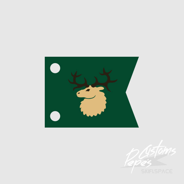 FLAG doublesided 2 (forest) DARK GREEN