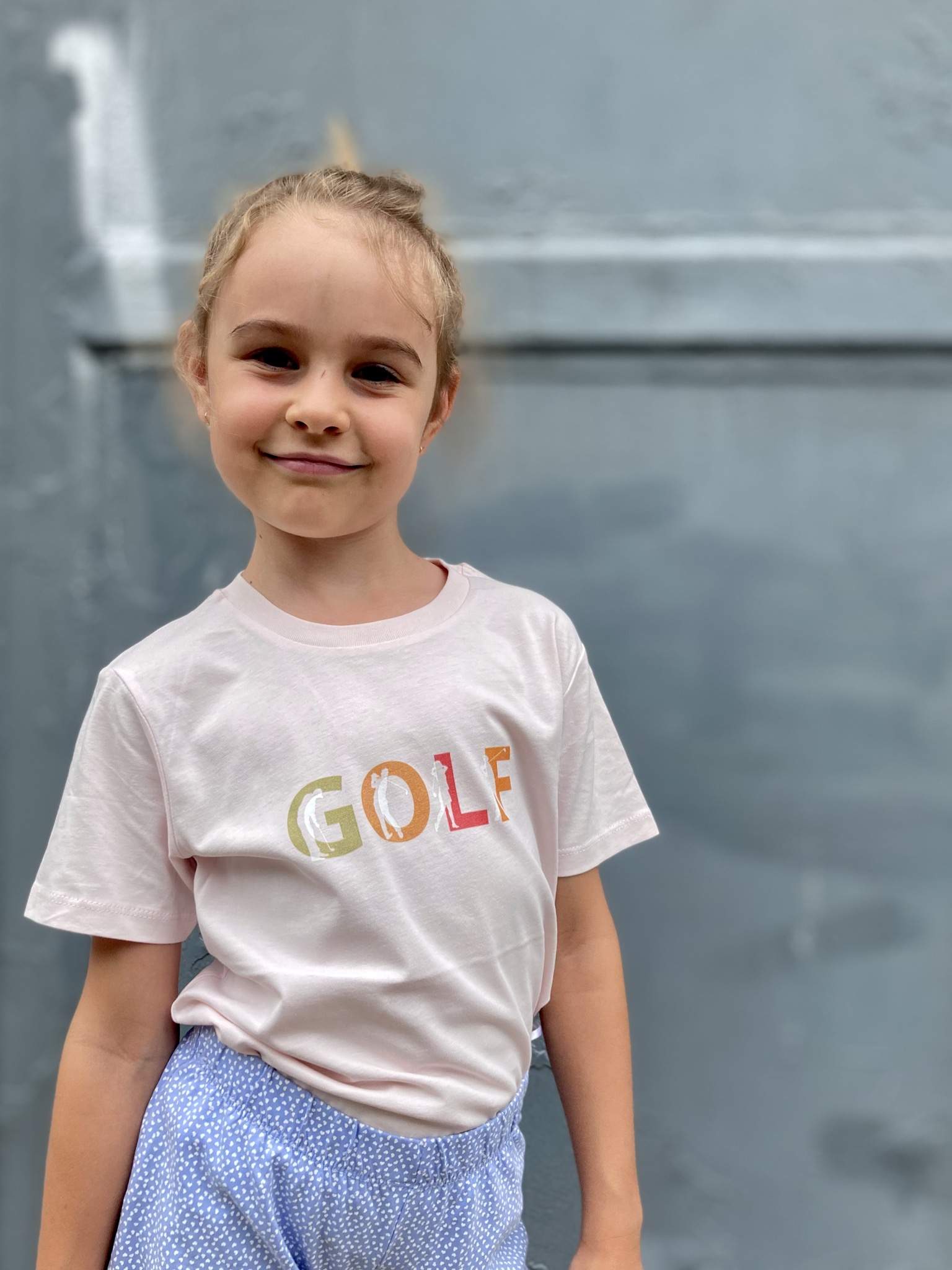 Detské tričko GOLF, bledoružová