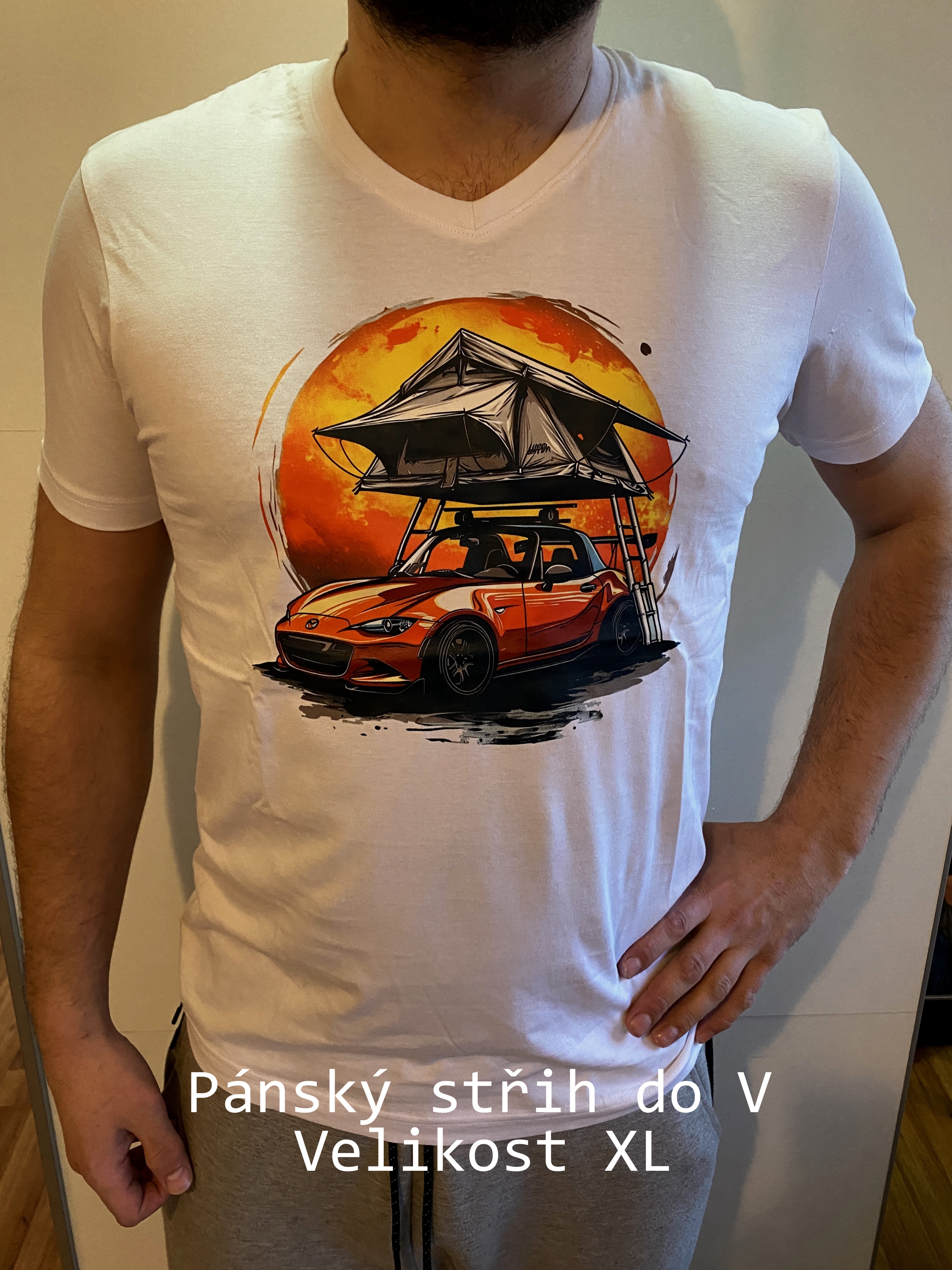 Pánské tričko V-neck