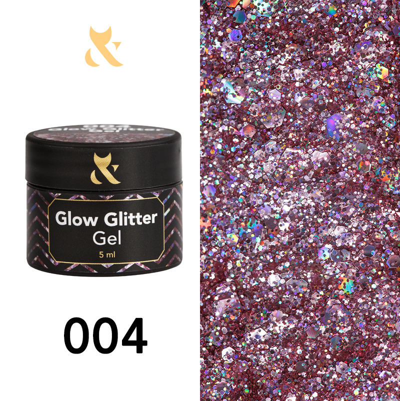 F.O.X Glow Glitter Gel 004, 5 g