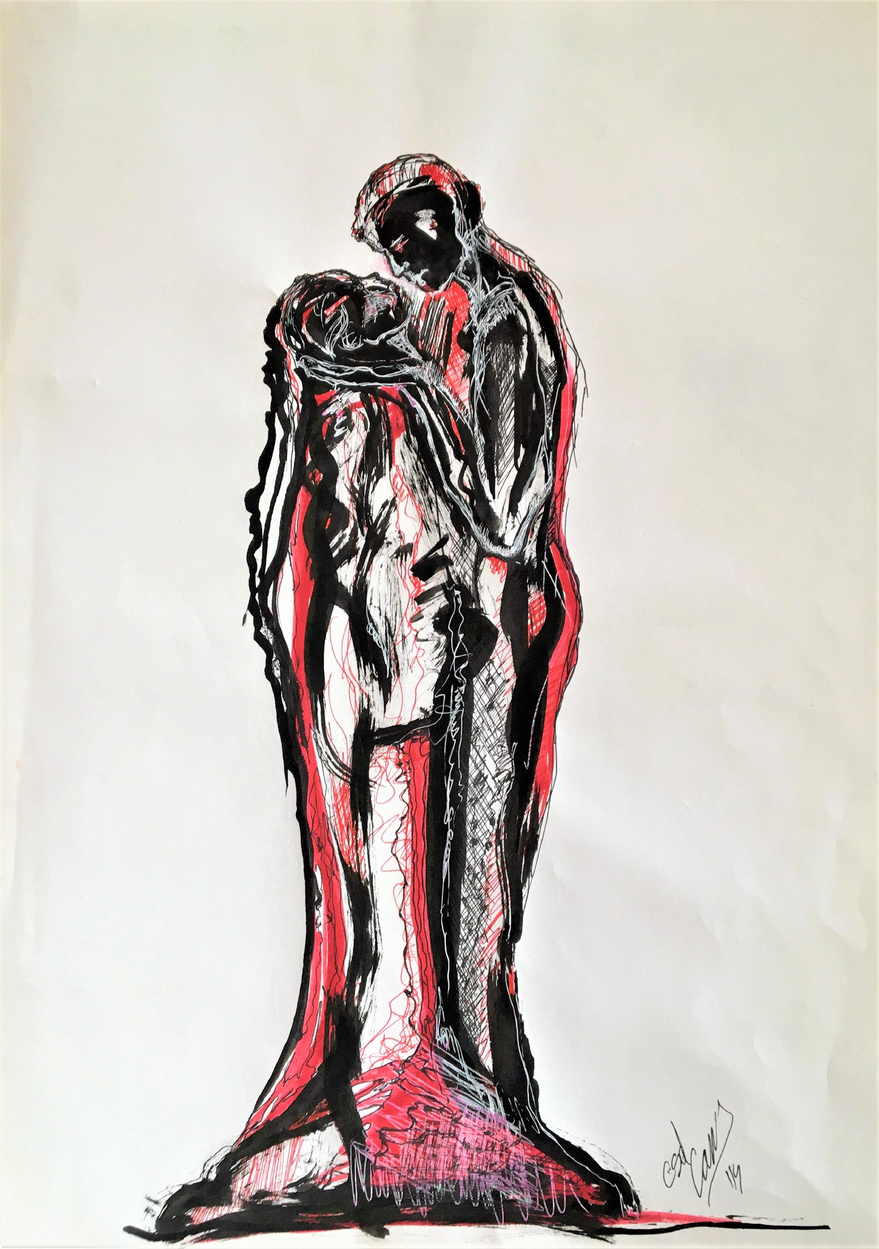 cassysulpture, Csasznyi Dénes, painting, man and woman, relation, love