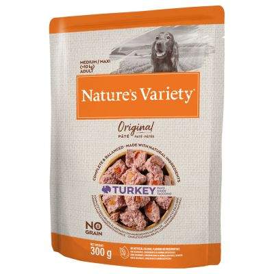 Nature's Variety Original Paté No Grain Medium/Maxi Adult . S príchuťou morka.