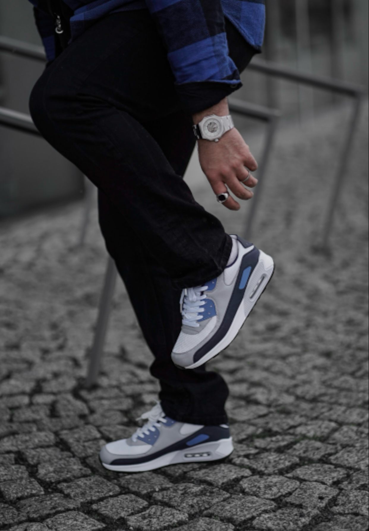 Shoes - Blue / White