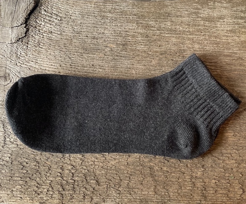 Športové ponožky členkové - tmavošedé