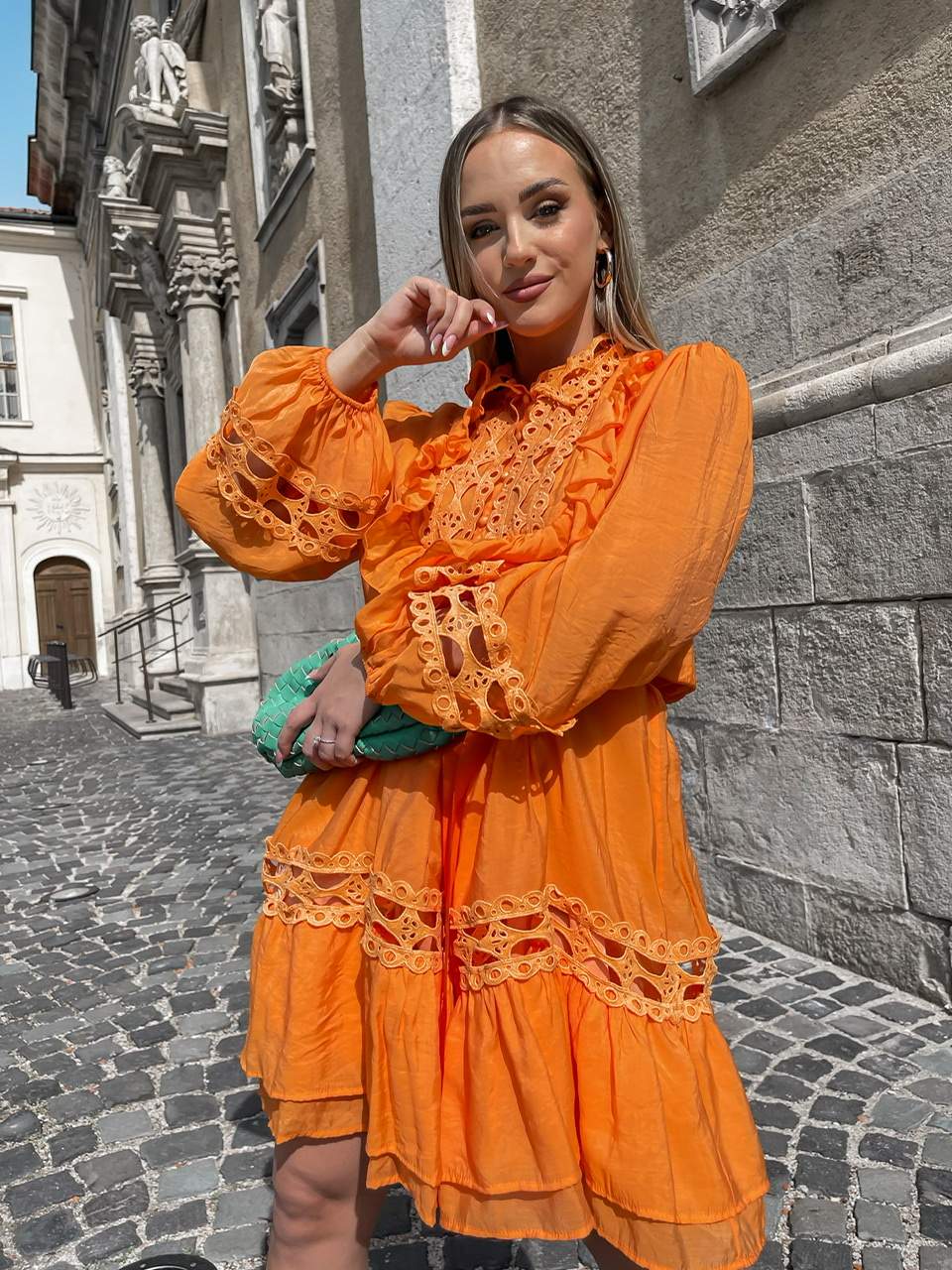 Oranžové šaty LYLFIA