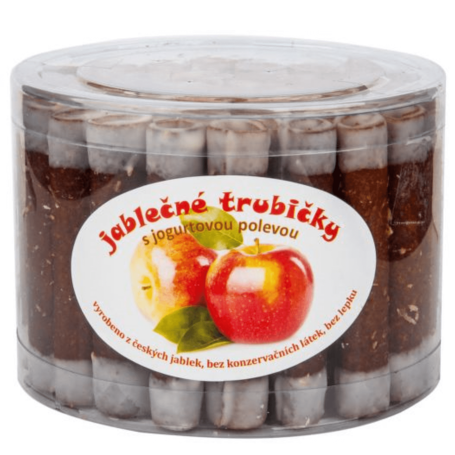 Trubičky jablkové s jogurtom BIO - dóza (540g)