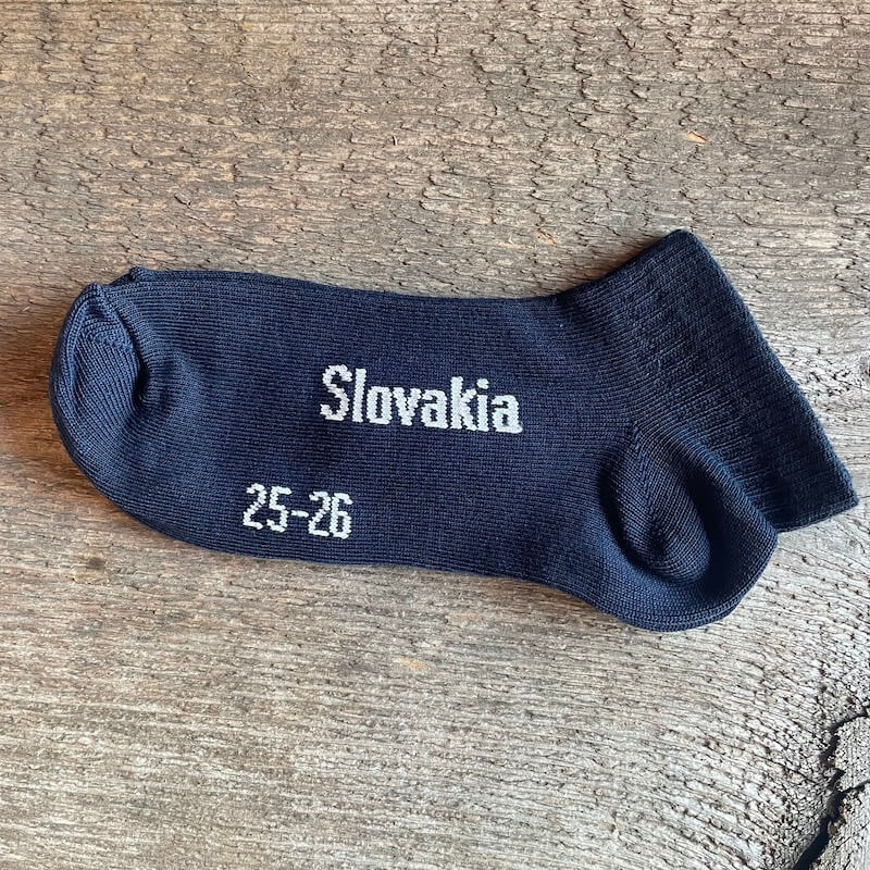 Športové elastické ponožky členkové Slovakia - tmavomodré
