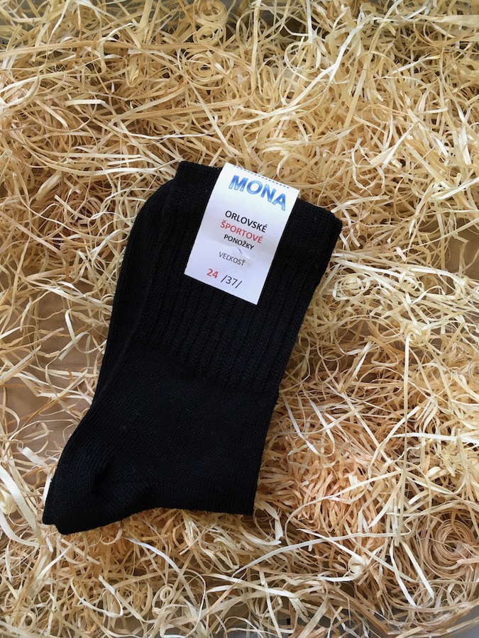 Športové ponožky BEZ VZORU - čierne