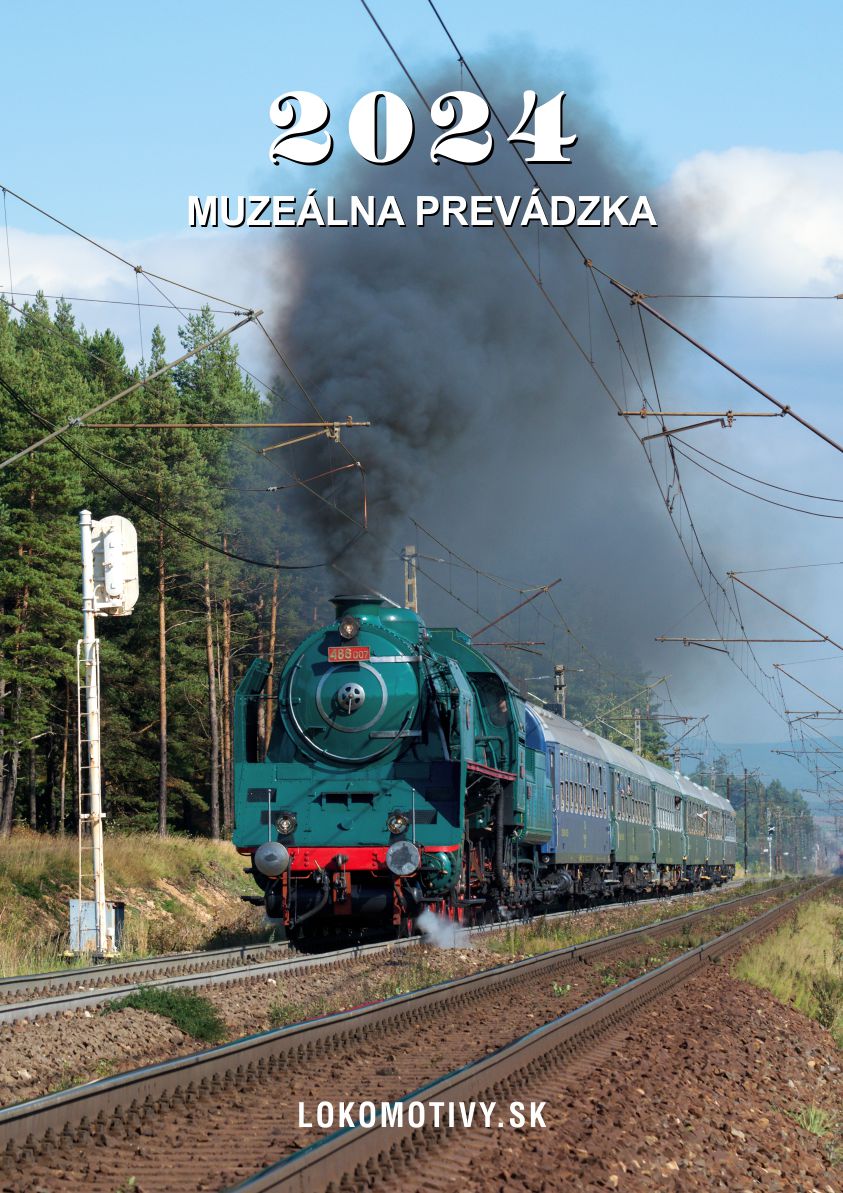 Železničný kalendár 2024 -Muzeálna prevádzka historických vozidiel