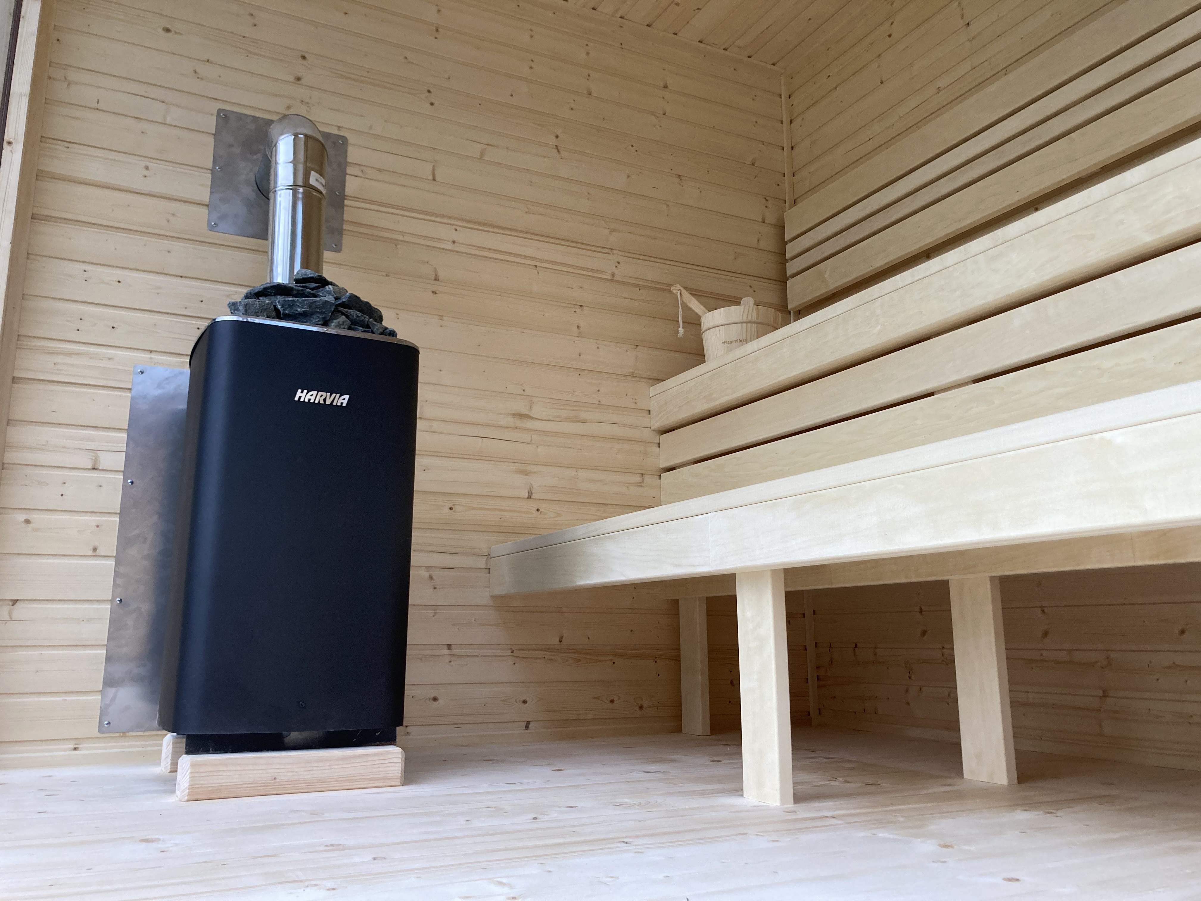 Tradičná drevená sauna s atmosférou pohody