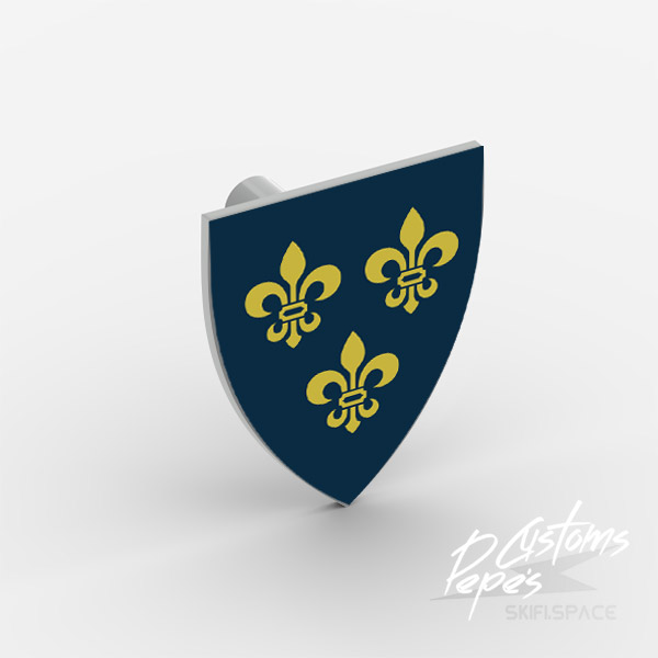 Shield triangular 20 - Royal shield navy blue