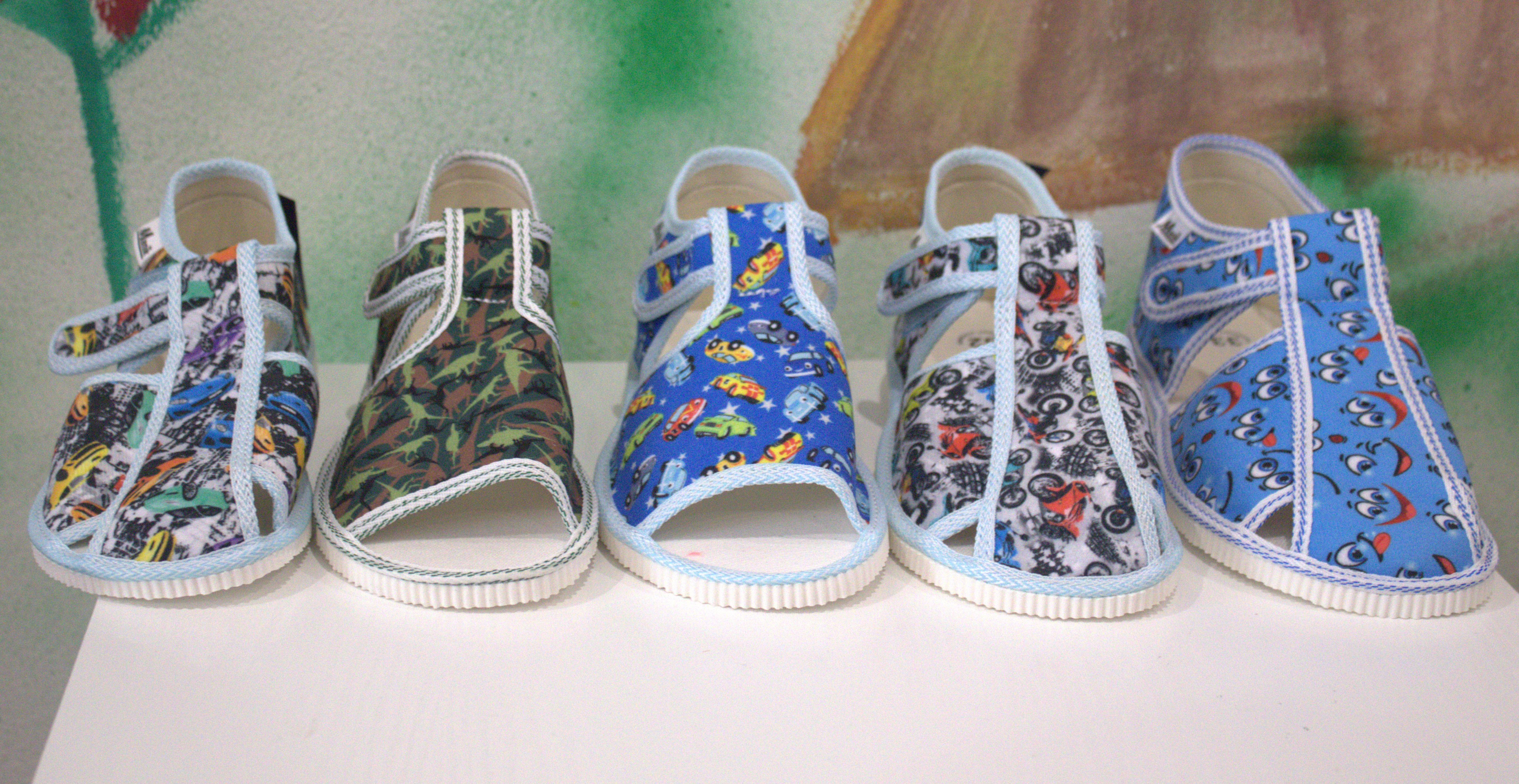Chlapčenské papuče rôzne vzory