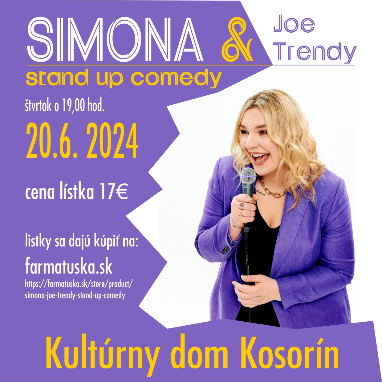 Simona & Joe Trendy Stand-up Comedy