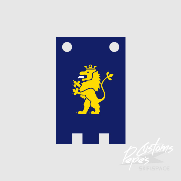 Printed Banner SHORT 3 (lion) BLUE