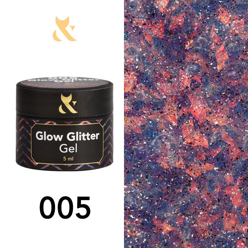 F.O.X Glow Glitter Gel 005, 5 g