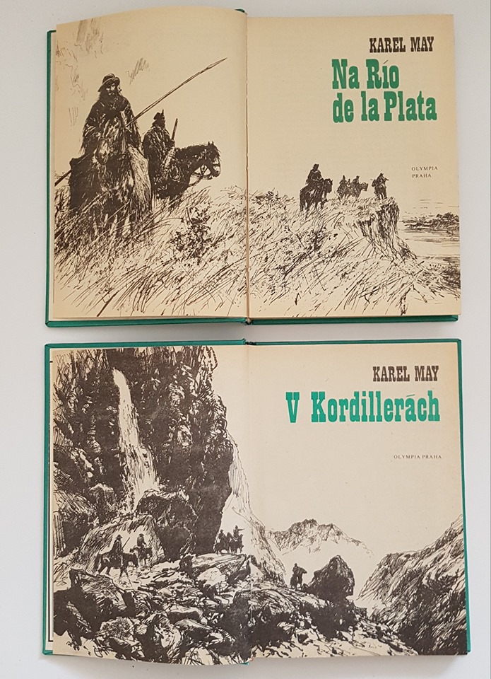 Na Rio de la Plata, Olympia, Praha, 1973, il. Gustav Krum
V Kordillerách, Olympia, Praha,1975, il. G