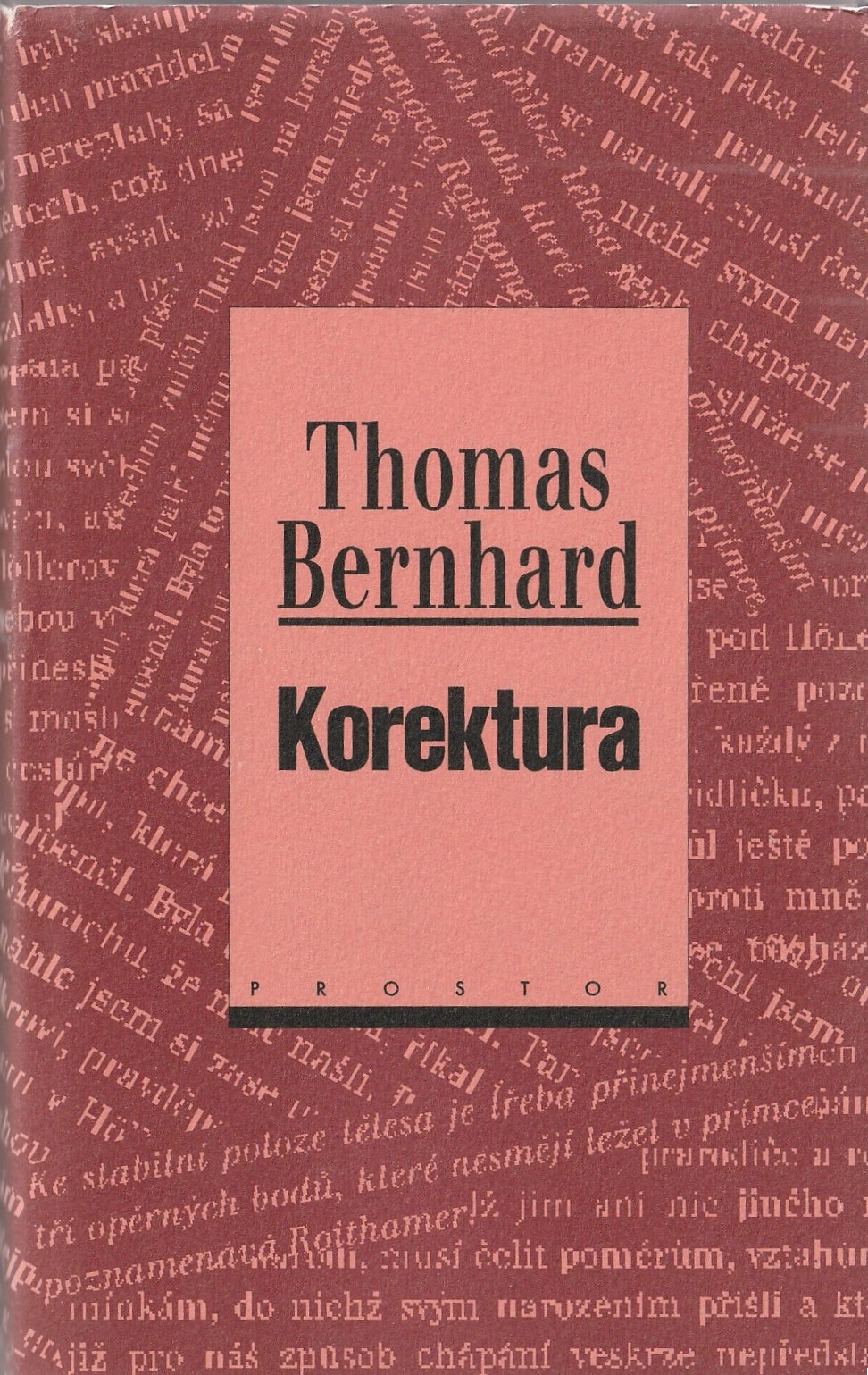 Bernhard Thomas - Korektura