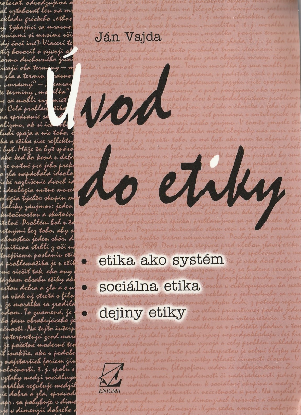 Vajda Ján - Úvod do etiky