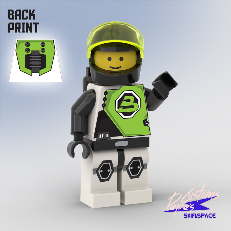 CUSTOM MINIFIGURE 4 - BLACKTRON 2 - ELITE