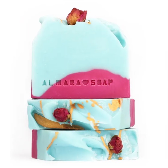 Dizajnové prírodné mydlo, Almara Soap WILD ROSE, 100 g