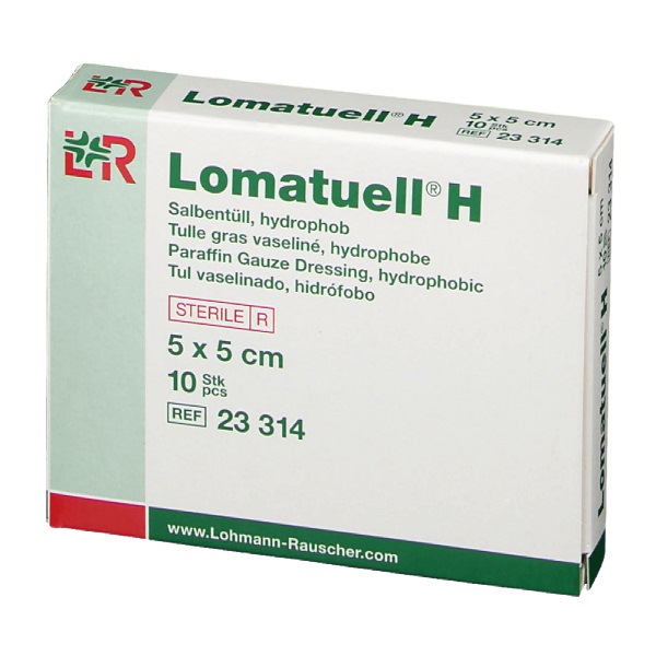 Lomatuell H, mastný tyl - sterilný, 10Ks
