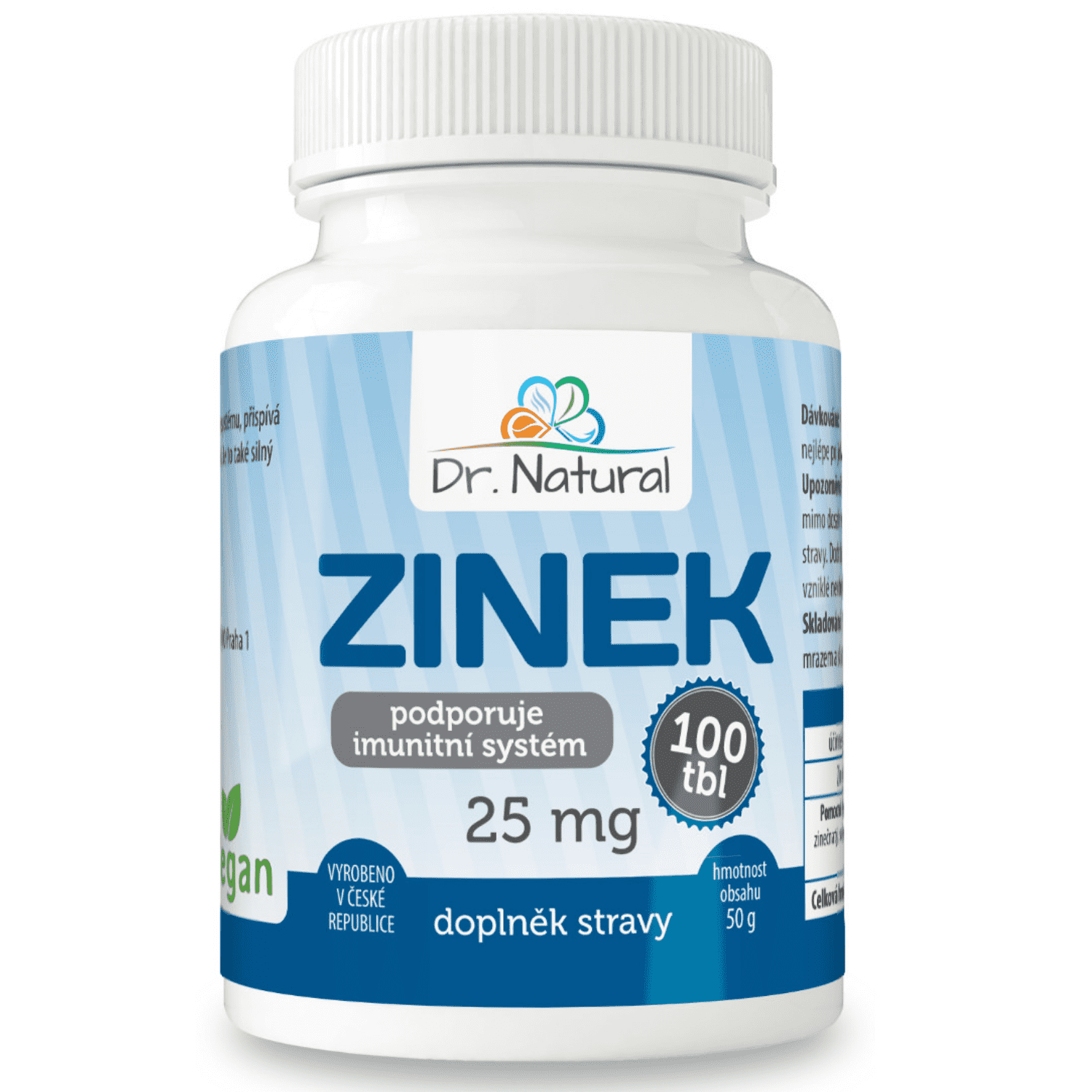 Dr. Natural - Zinok 25 mg (100 tbl., 50 g)