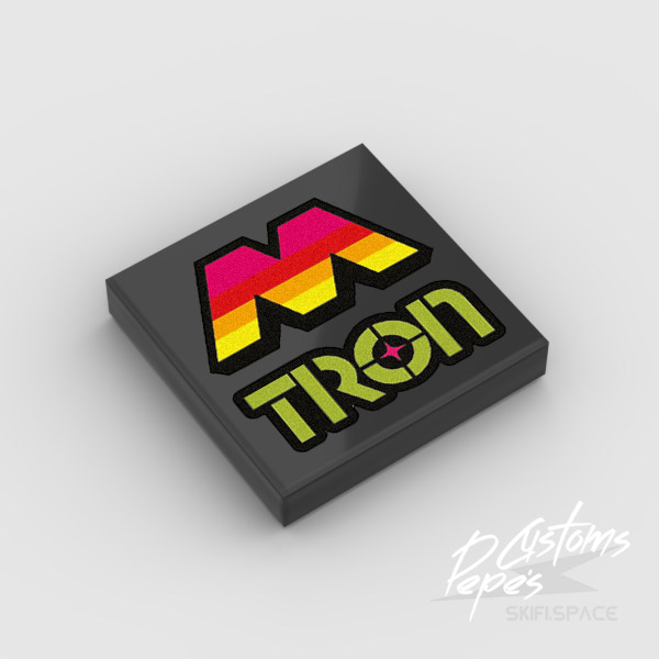 2x2 TILE - M:tron alternative logo - black