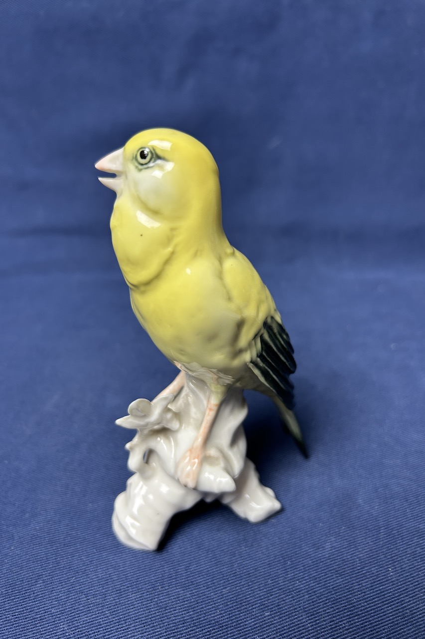 Porcelánový vták Kanárik/Canary bird Karl Ens