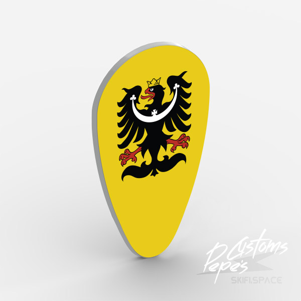 Shield oval 12 - Silesia yellow