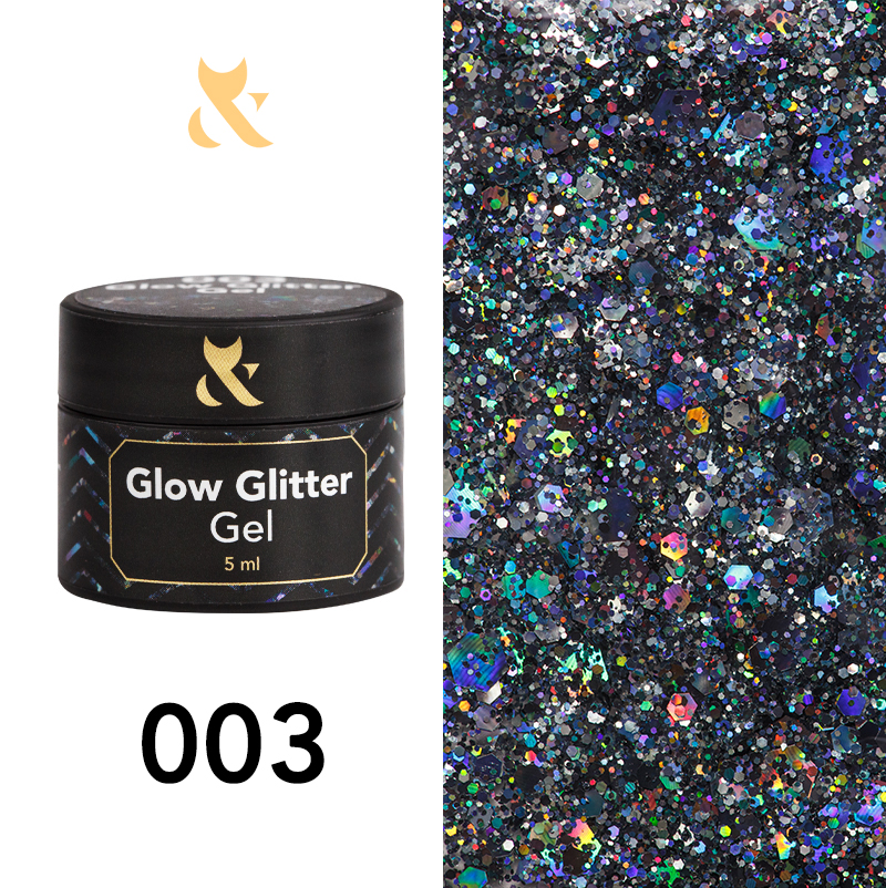 F.O.X Glow Glitter Gel 003, 5 g