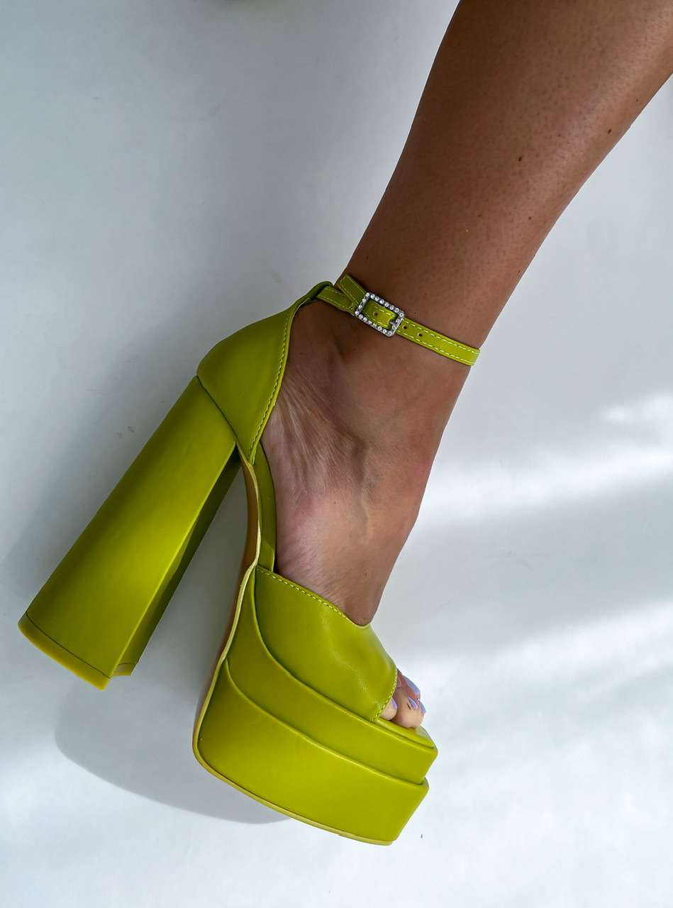 Zelené sandále BASLA