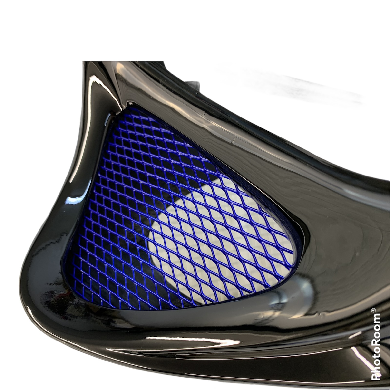 Spoiler chin m109r black with grid blue  (b.o.s.s.)