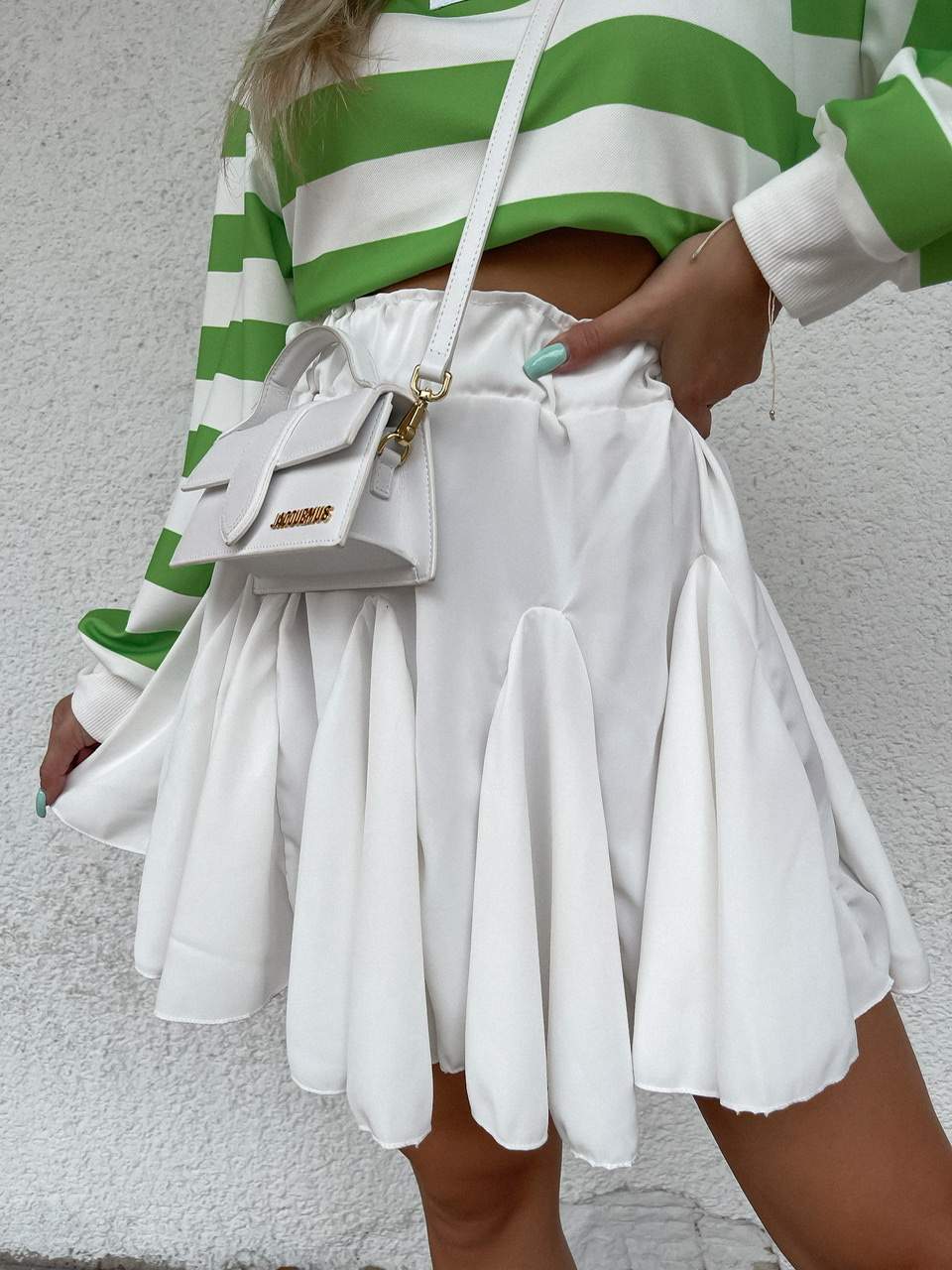 Biela sukňa TOMPLAS