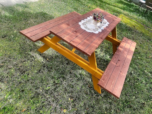 záhradný stôl, drevený stôl, lacné stoly