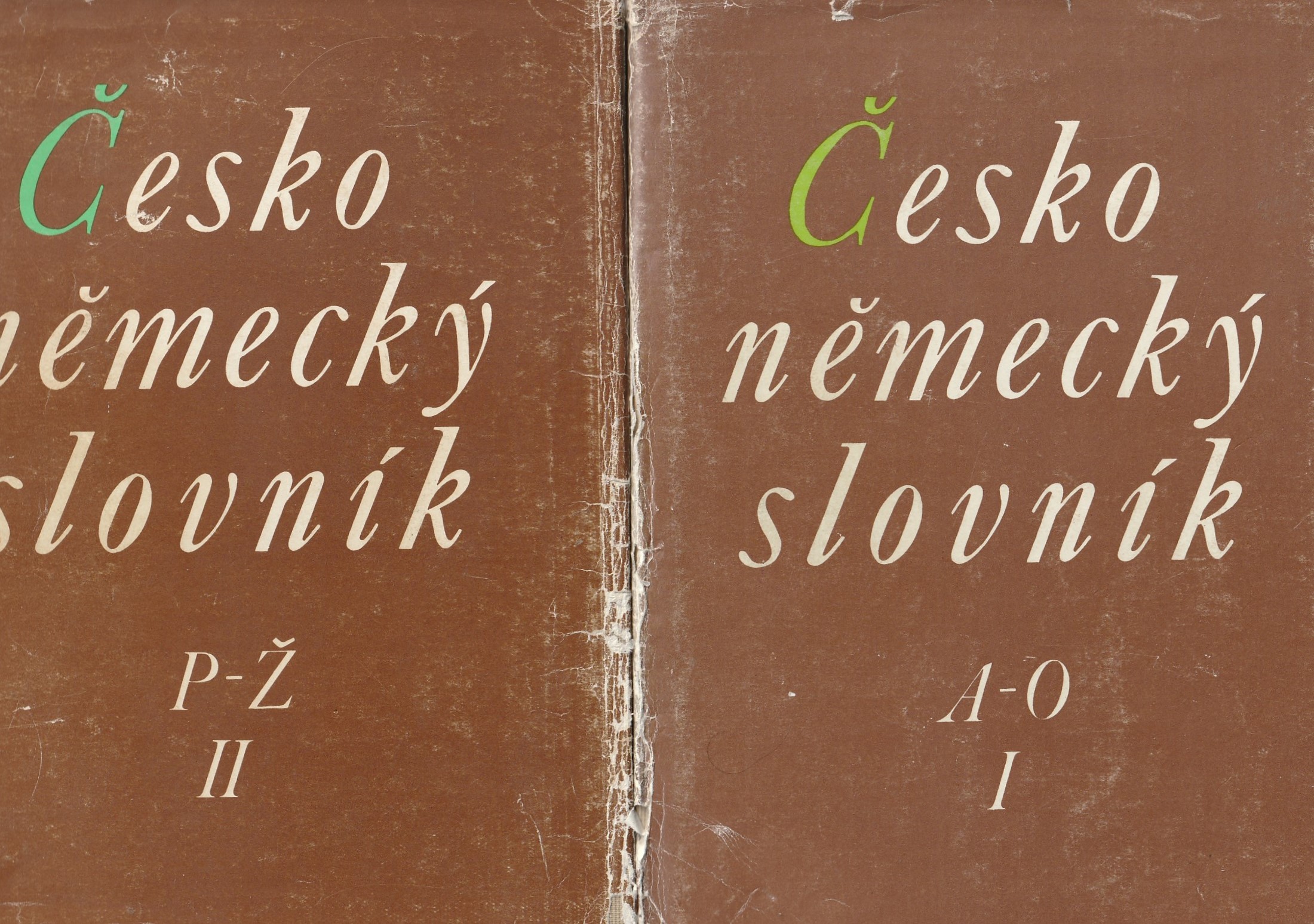 Česko-německý slovník I. - A-O, II. - P-Ž