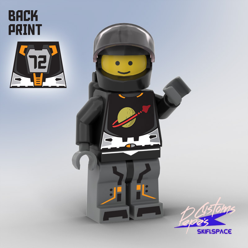 CUSTOM MINIFIGURE 6 - CLASSIC SPACE CITIZEN (version 2)