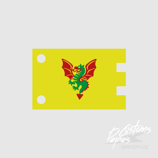 FLAG doublesided 7 (dragon) YELLOW