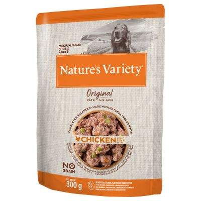 Nature's Variety Original Paté No Grain Medium/Maxi Adult . S príchuťou kura.