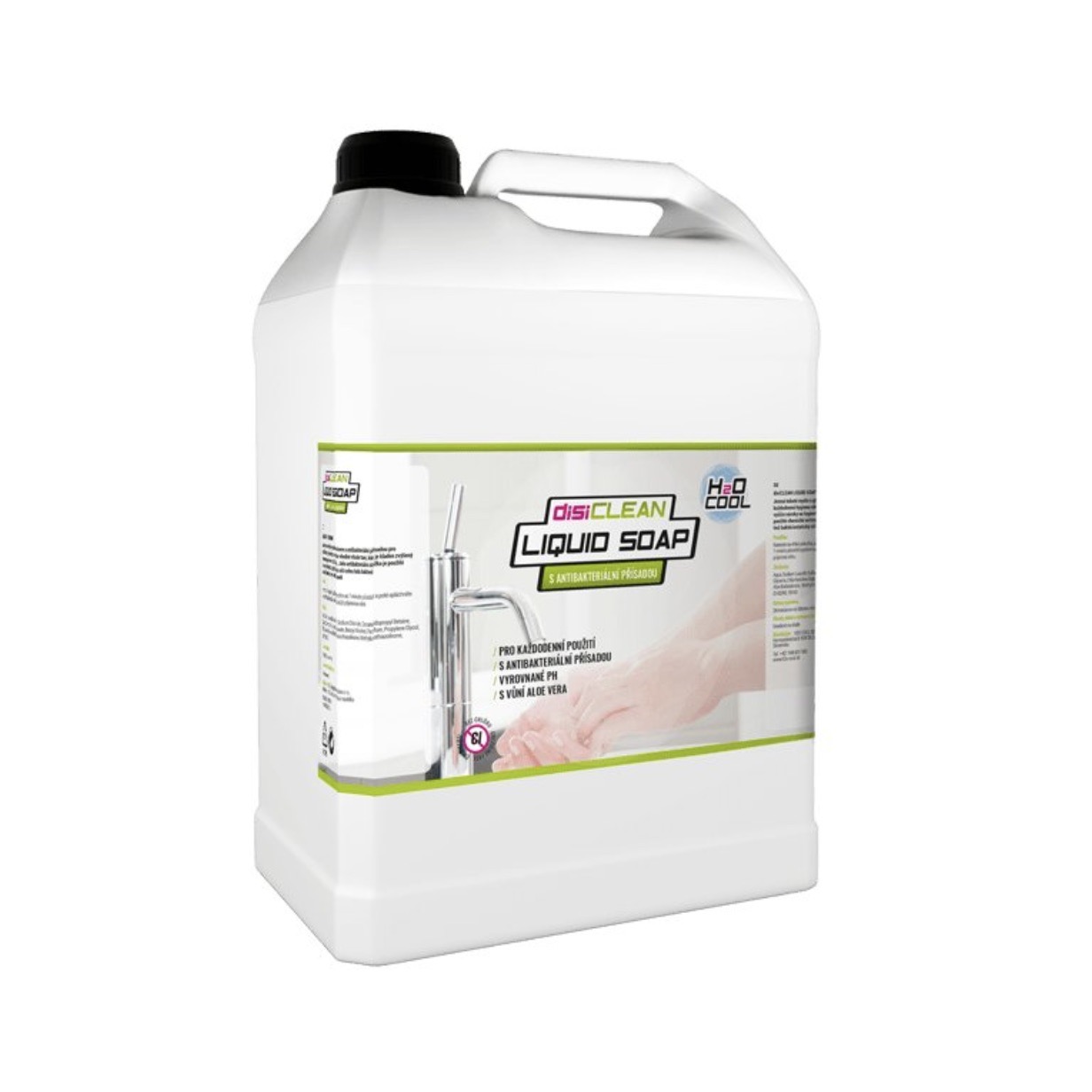 Čapované tekuté mydlo - disiClean - antibakteriálne aloe vera
