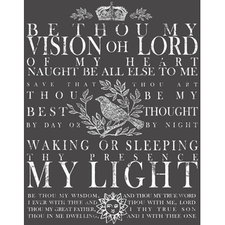 IOD Decor Transfers "Be Thou My Vision" groß - velký formát