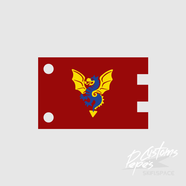 FLAG doublesided 9 (dragon) RED