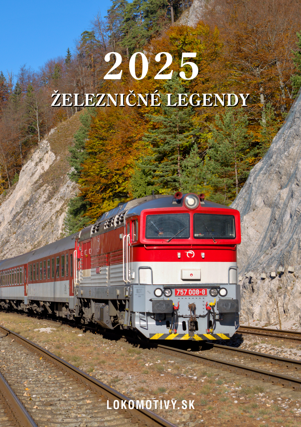 Železničný kalendár 2025 - Železničné legendy.