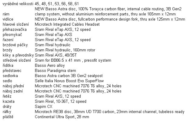 Basso Astra disc, camaleont, Sram Rival eTap AXS, Microtech RE38 2023