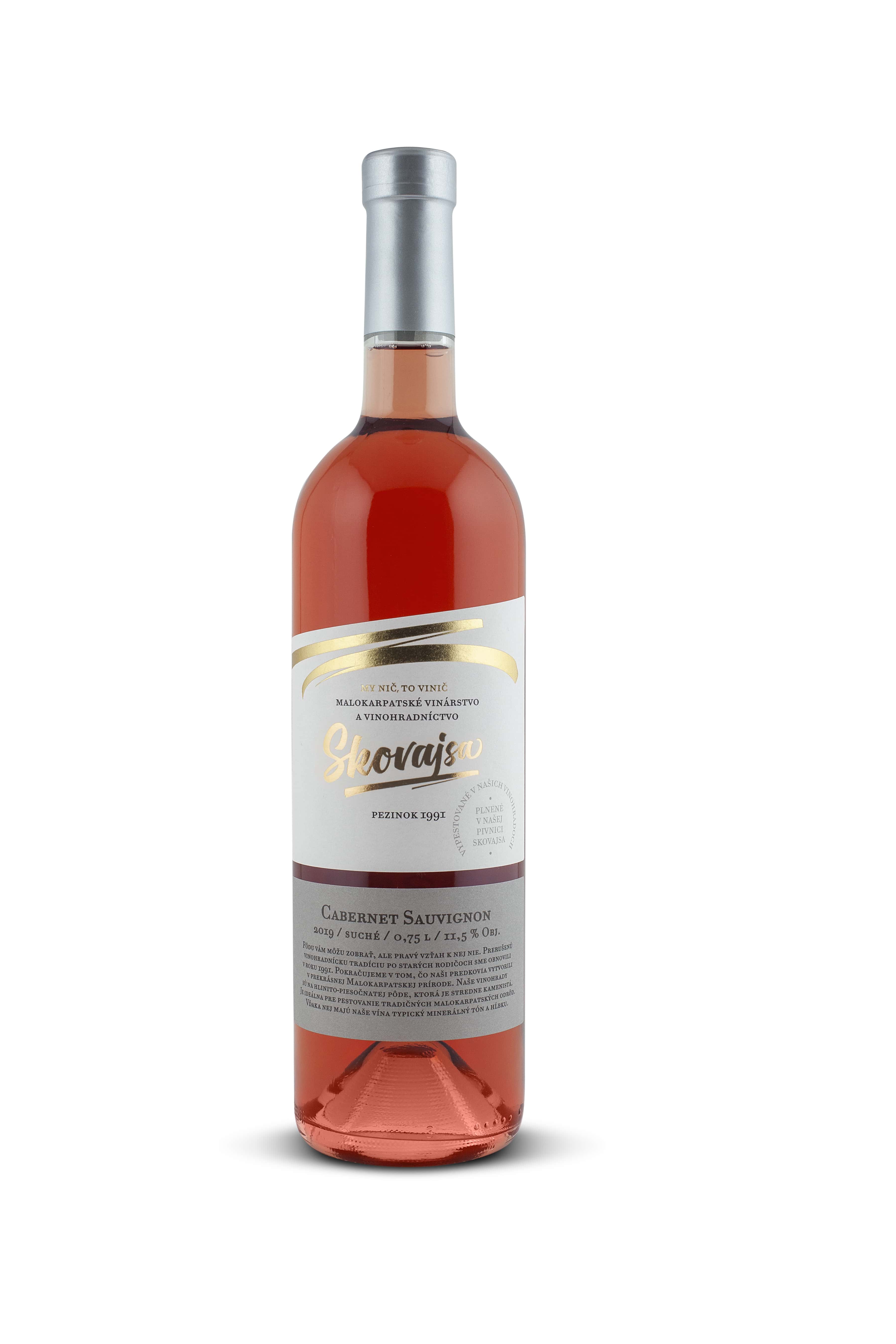 Ružové vína z vinárstva Skovajsa, v ponuke máme odrody Svätovavrinecké, Frankovka modrá a Cabernet Sauvignon.