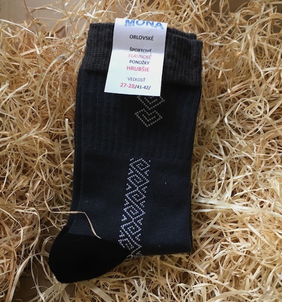 Elastické športové ponožky hrubšie so vzorom - tmavošedé