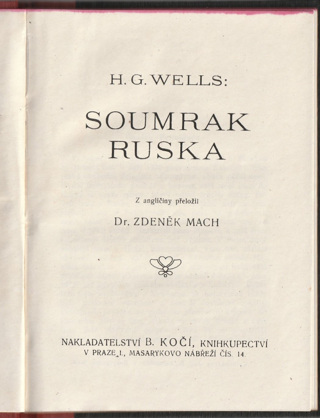 Wells G. H. - Soumrak Ruska