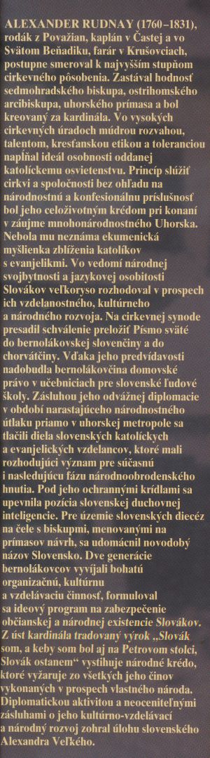 Vyvíjalová M. - Alexander Rudnay v kontexte Slovenského národnoobrodenského hnutia