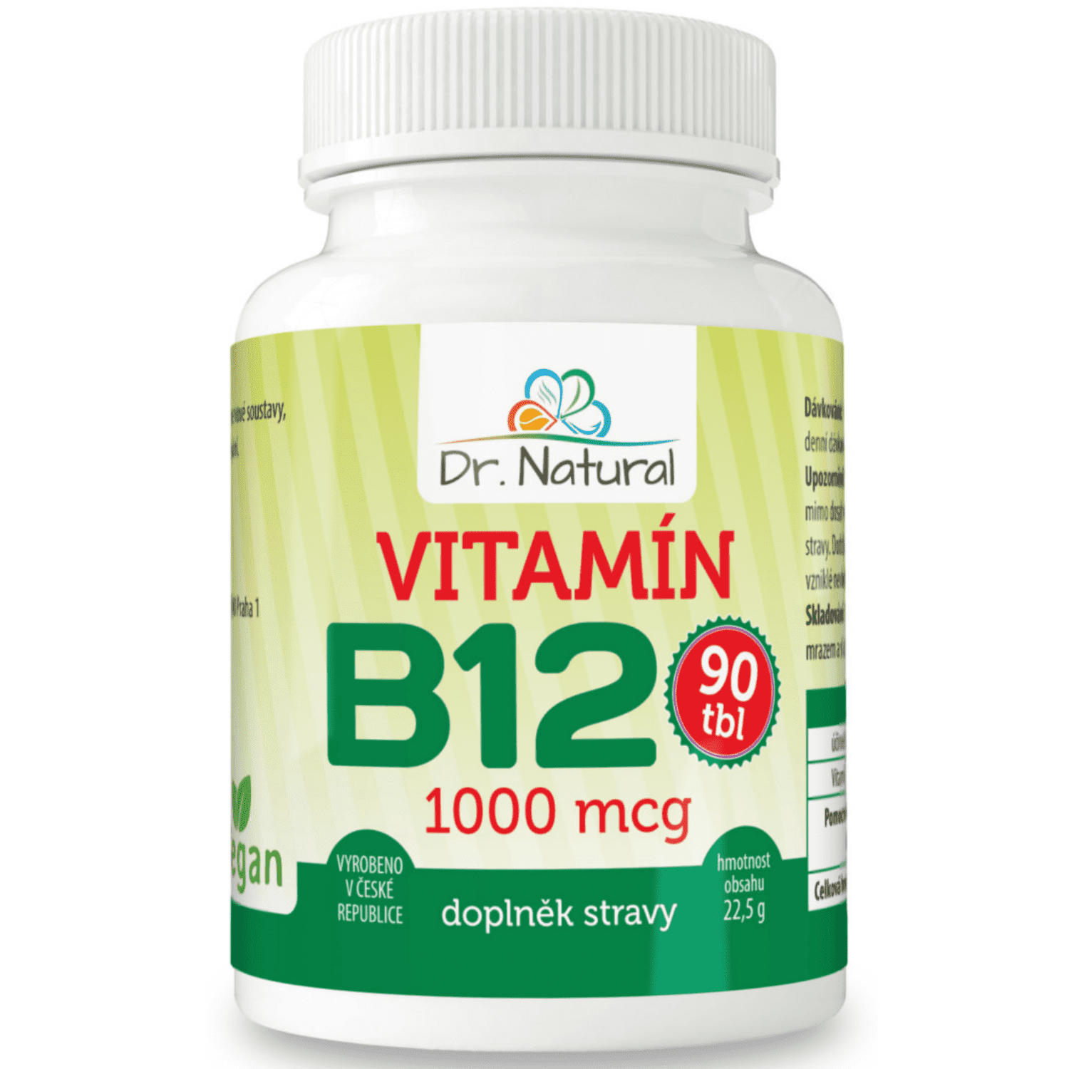 Dr. Natural - vitamín B12 1000 mcg (90, tbl., 22,5g)