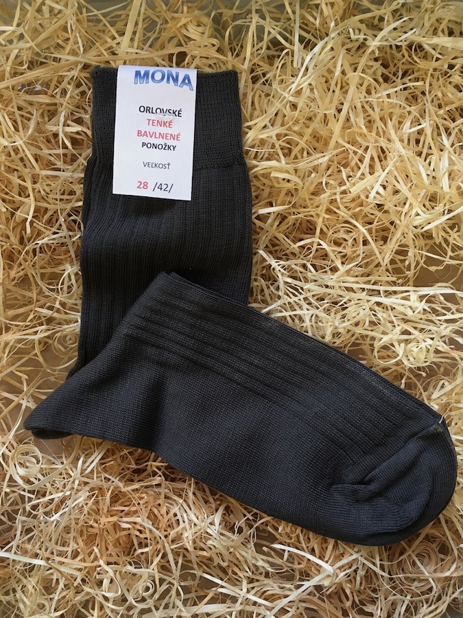 Oblekové ponožky rebrované - tmavošedé
