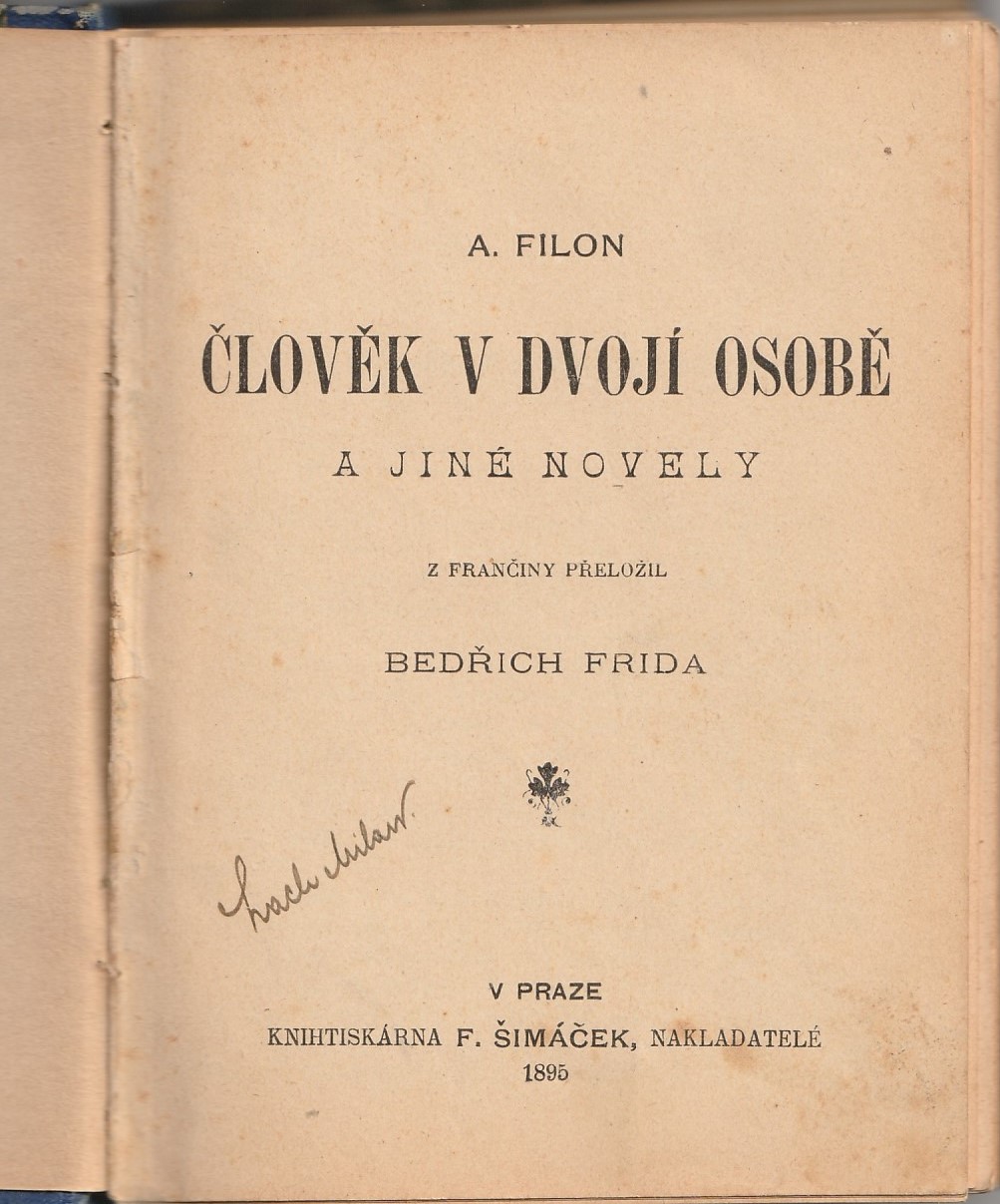 Filon A. - Člověk v dvojí osobě / Anatole Le Braz - Svatba Laurika Cosquera